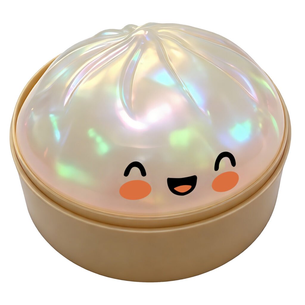 Smiley Bao Squishy – Slow-Rise Stress Reliever